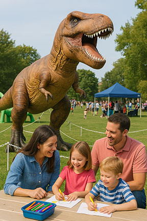 dinos at the park